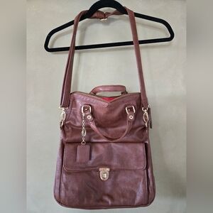 Jeanne Lottie Canada | Brown Saddle Bag with Zipper Closure